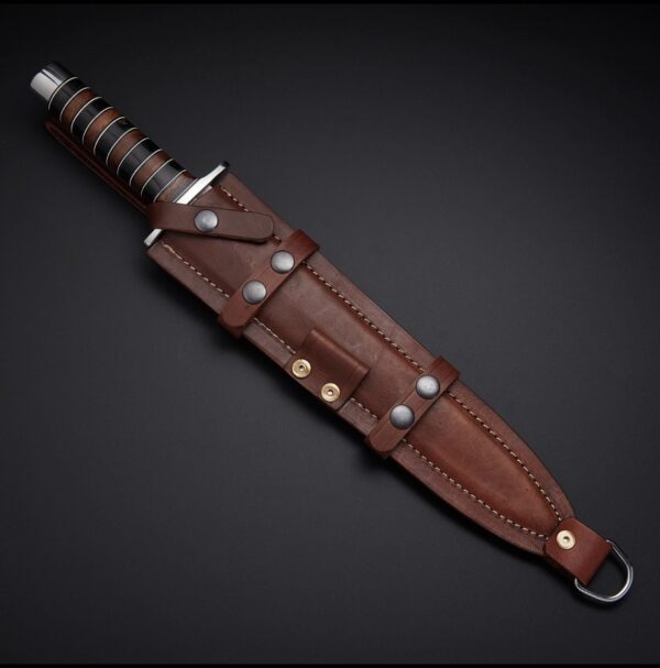 Pack of 2 Arkansas Toothpick Custom Handmade D2 Steel Double Edge Hunting Survival Dagger - Image 3